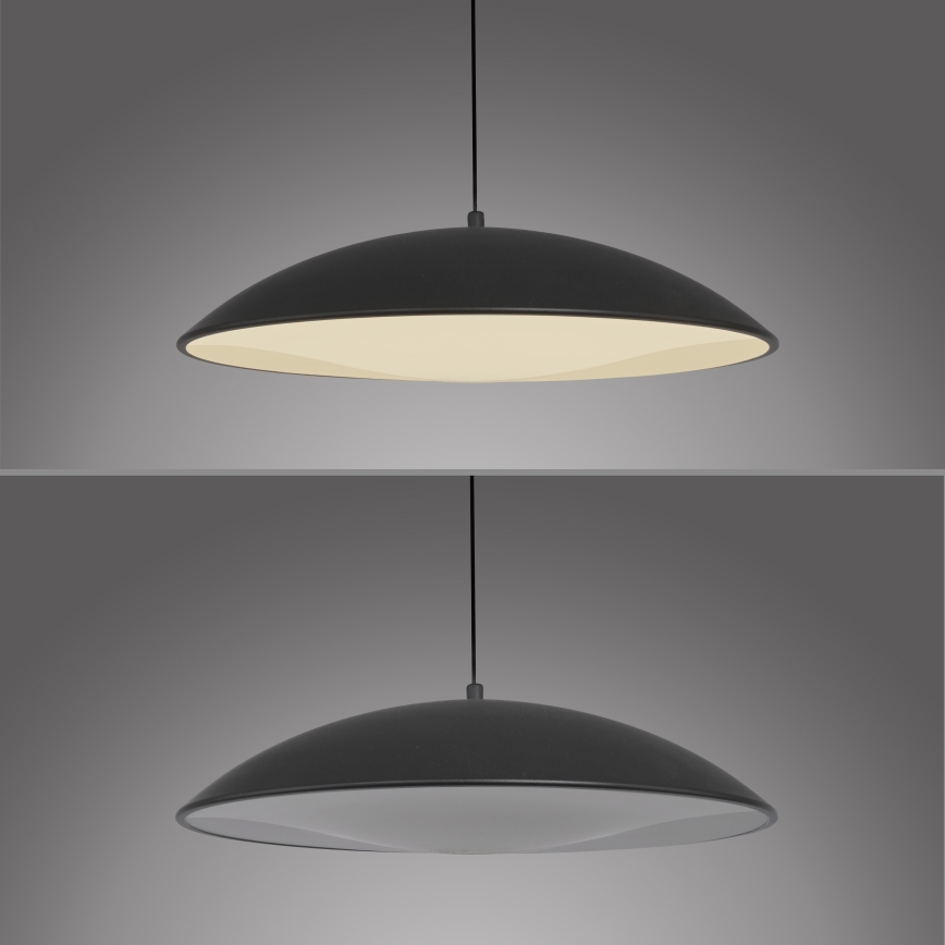 Schöner Wohnen 14606-18 - Lampada a sospensione dimmerabile con cavo LENTE LED/17W/230V Ø 40 cm nero