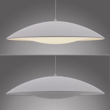 Schöner Wohnen 14607-16 - sospensione dimmerabile su cavo LENTE LED/23W/230V Ø 50 cm bianco