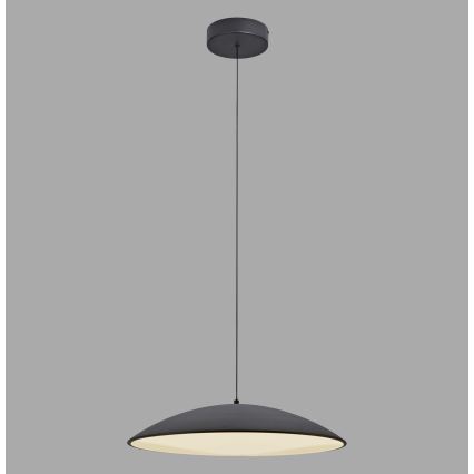 Schöner Wohnen 14607-18 - Lampadario dimmerabile a sospensione su cavo LENTE LED/23W/230V Ø 50 cm nero