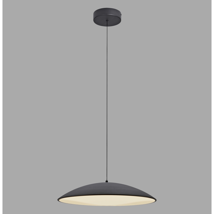Schöner Wohnen 14607-18 - Lampadario dimmerabile a sospensione su cavo LENTE LED/23W/230V Ø 50 cm nero