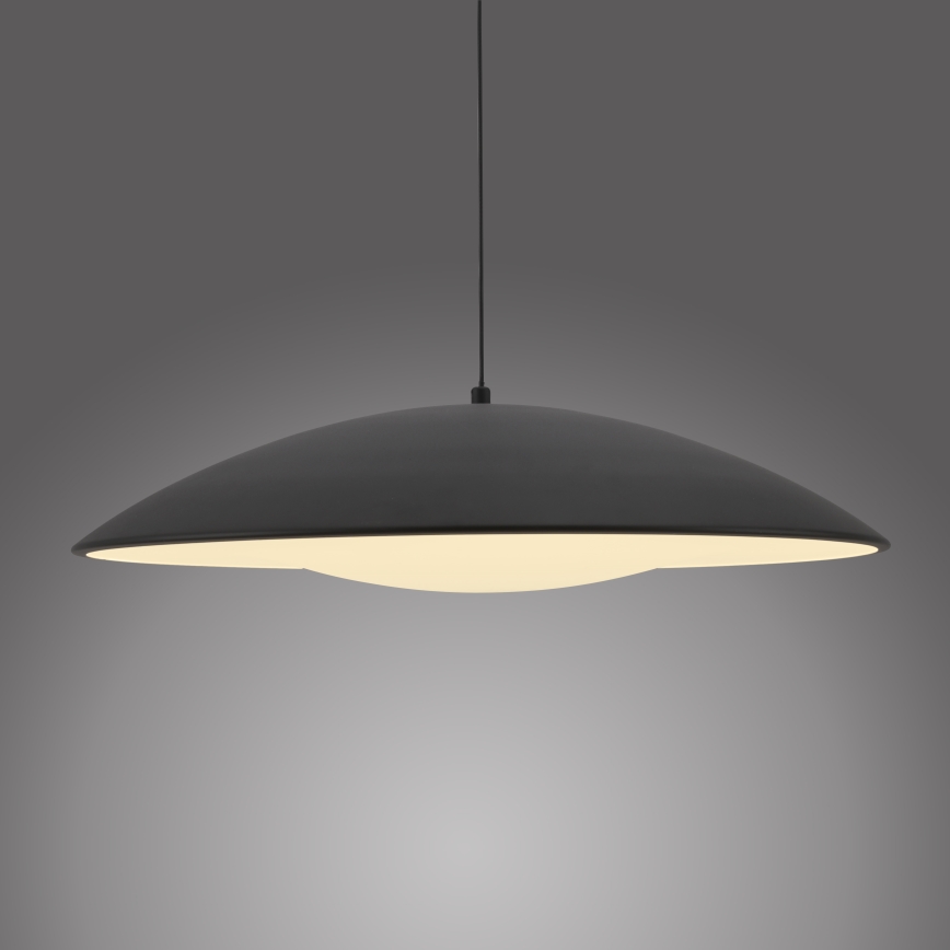 Schöner Wohnen 14607-18 - Lampadario dimmerabile a sospensione su cavo LENTE LED/23W/230V Ø 50 cm nero