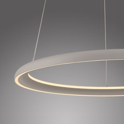 Schöner Wohnen 15570-39 - Lampada a sospensione dimmerabile con cavo QUILLO LED/36W/230V, Ø 60 cm, grigio