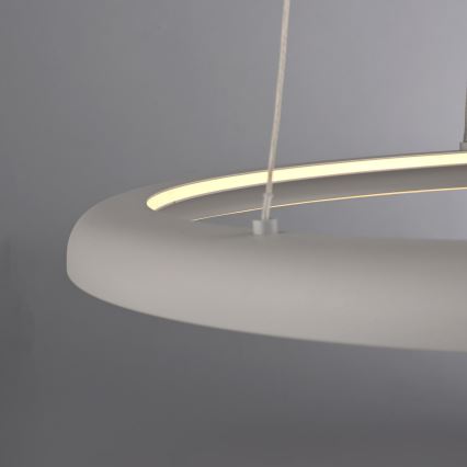 Schöner Wohnen 15570-39 - Lampada a sospensione dimmerabile con cavo QUILLO LED/36W/230V, Ø 60 cm, grigio