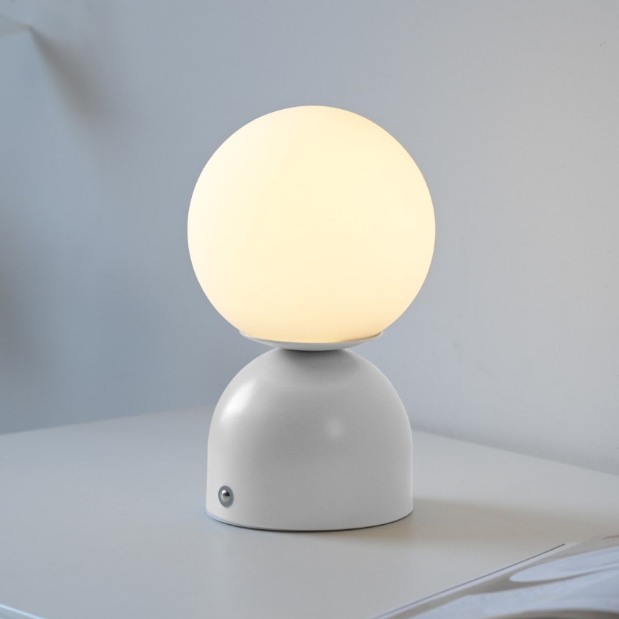 Schöner Wohnen 19218-16 - Lampada da tavolo ricaricabile dimmerabile a sfioramento RUDI LED/1,2W/5V 3000-6000K 1200 mAh bianca