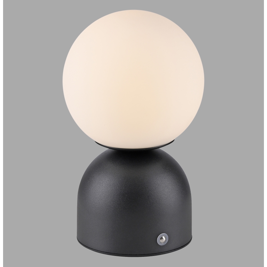 Schöner Wohnen 19218-18 - Lampada da tavolo ricaricabile LED dimmerabile con controllo touch RUDI LED/1,2W/5V 3000-6000K 1200 mAh nera