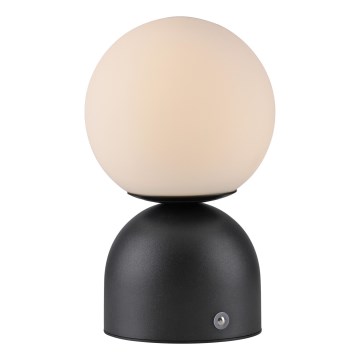 Schöner Wohnen 19218-18 - Lampada da tavolo ricaricabile LED dimmerabile con controllo touch RUDI LED/1,2W/5V 3000-6000K 1200 mAh nera