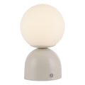 Schöner Wohnen 19218-39 - Lampada da tavolo ricaricabile LED dimmerabile a sfioramento RUDI LED/1,2W/5V 3000-6000K 1200 mAh grigio