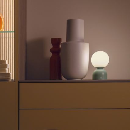 Schöner Wohnen 19218-43 - Lampada da tavolo ricaricabile dimmerabile a sfioramento RUDI LED/1,2W/5V 3000-6000K 1200 mAh verde