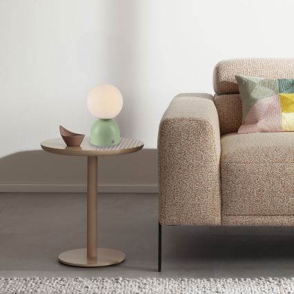 Schöner Wohnen 19218-43 - Lampada da tavolo ricaricabile dimmerabile a sfioramento RUDI LED/1,2W/5V 3000-6000K 1200 mAh verde