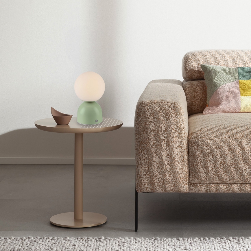 Schöner Wohnen 19218-43 - Lampada da tavolo ricaricabile dimmerabile a sfioramento RUDI LED/1,2W/5V 3000-6000K 1200 mAh verde