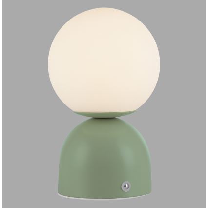 Schöner Wohnen 19218-43 - Lampada da tavolo ricaricabile dimmerabile a sfioramento RUDI LED/1,2W/5V 3000-6000K 1200 mAh verde