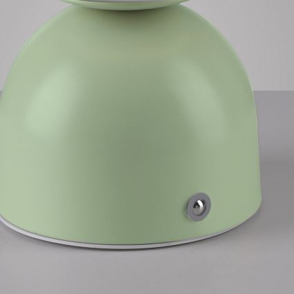 Schöner Wohnen 19218-43 - Lampada da tavolo ricaricabile dimmerabile a sfioramento RUDI LED/1,2W/5V 3000-6000K 1200 mAh verde
