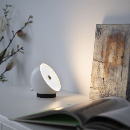 Schöner Wohnen 19244-16 - BELLIS Lampada da tavolo da esterno ricaricabile a LED, dimmerabile con touch, LED/2,5W/5V 2600 mAh IP54 bianca