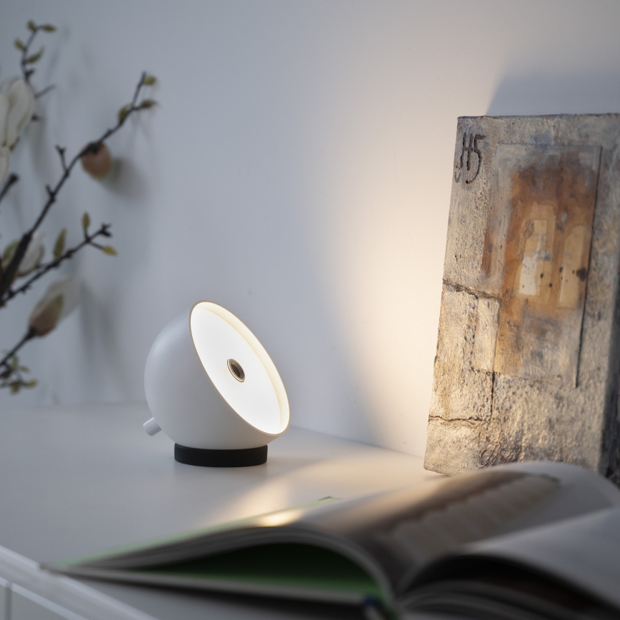 Schöner Wohnen 19244-16 - BELLIS Lampada da tavolo da esterno ricaricabile a LED, dimmerabile con touch, LED/2,5W/5V 2600 mAh IP54 bianca