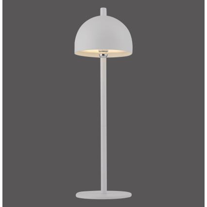 Schöner Wohnen 19244-16 - BELLIS Lampada da tavolo da esterno ricaricabile a LED, dimmerabile con touch, LED/2,5W/5V 2600 mAh IP54 bianca