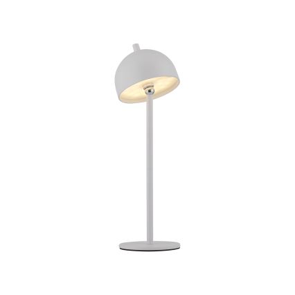 Schöner Wohnen 19244-16 - BELLIS Lampada da tavolo da esterno ricaricabile a LED, dimmerabile con touch, LED/2,5W/5V 2600 mAh IP54 bianca