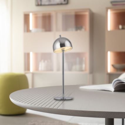 Schöner Wohnen 19244-17 - Lampada da tavolo da esterno LED ricaricabile dimmerabile a sfioramento BELLIS LED/2,5W/5V 2600 mAh IP54 cromo lucido