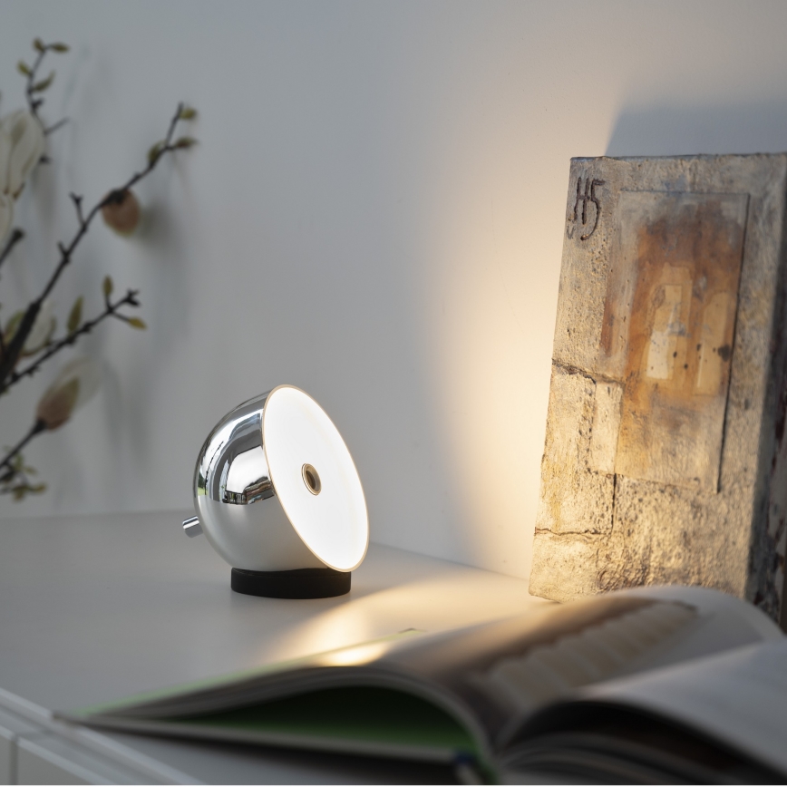 Schöner Wohnen 19244-17 - Lampada da tavolo da esterno LED ricaricabile dimmerabile a sfioramento BELLIS LED/2,5W/5V 2600 mAh IP54 cromo lucido