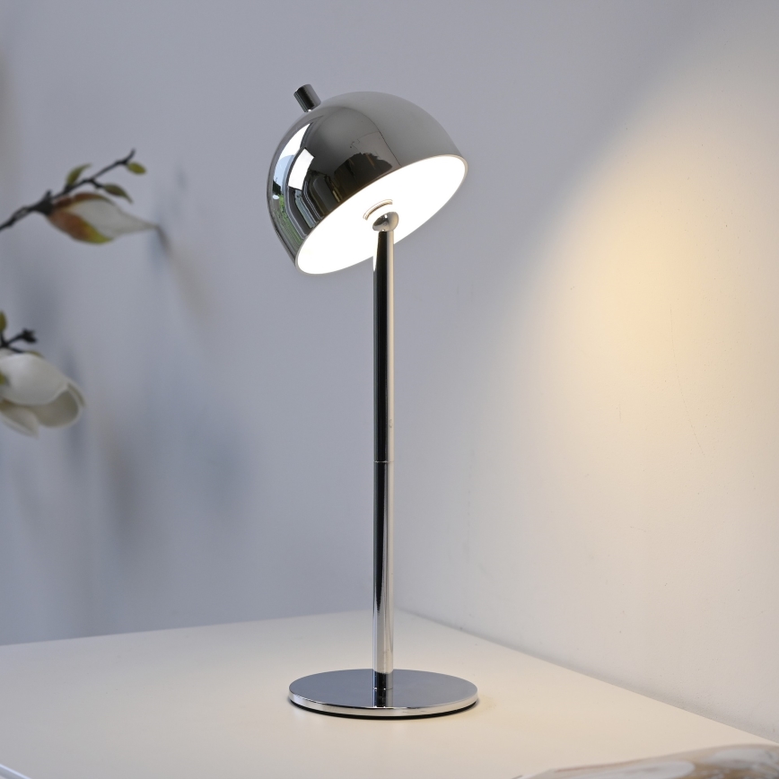 Schöner Wohnen 19244-17 - Lampada da tavolo da esterno LED ricaricabile dimmerabile a sfioramento BELLIS LED/2,5W/5V 2600 mAh IP54 cromo lucido