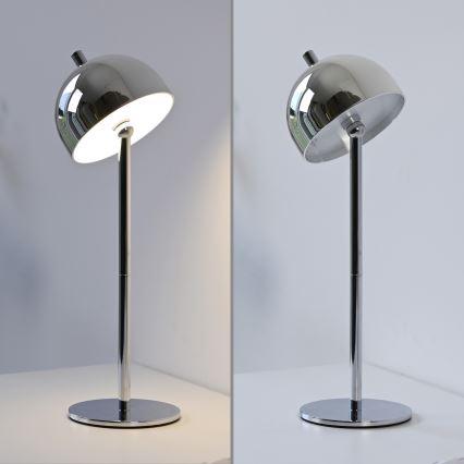 Schöner Wohnen 19244-17 - Lampada da tavolo da esterno LED ricaricabile dimmerabile a sfioramento BELLIS LED/2,5W/5V 2600 mAh IP54 cromo lucido