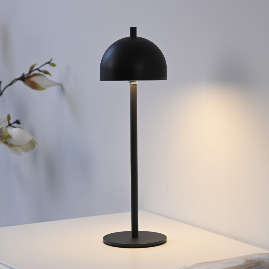 Schöner Wohnen 19244-18 - Lampada da tavolo ricaricabile a LED dimmerabile con comando a sfioramento BELLIS LED/2,5W/5V 2600 mAh IP54 nera