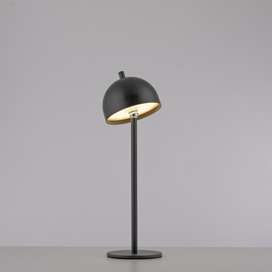 Schöner Wohnen 19244-18 - Lampada da tavolo ricaricabile a LED dimmerabile con comando a sfioramento BELLIS LED/2,5W/5V 2600 mAh IP54 nera