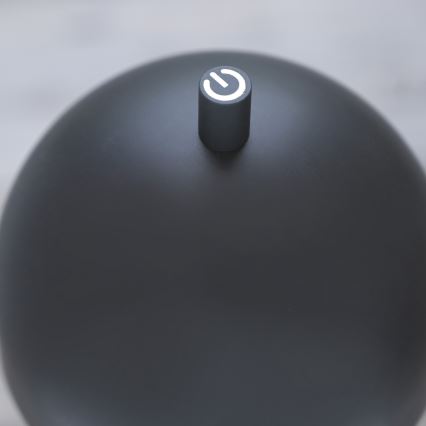 Schöner Wohnen 19244-18 - Lampada da tavolo ricaricabile a LED dimmerabile con comando a sfioramento BELLIS LED/2,5W/5V 2600 mAh IP54 nera