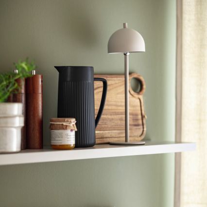 Schöner Wohnen 19244-39 - Lampada da tavolo da esterno ricaricabile a LED dimmerabile a sfioramento BELLIS LED/2,5W/5V 2600 mAh IP54 grigio