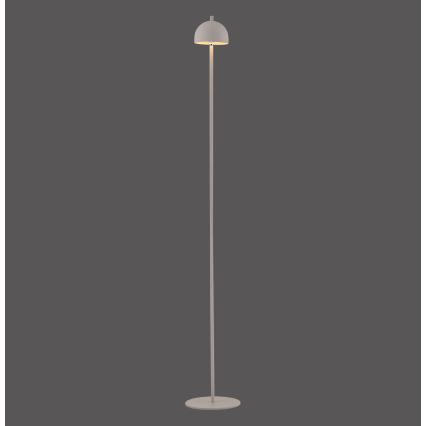Schöner Wohnen 19245-39 - Lampada da terra ricaricabile per esterni a LED BELLIS, dimmerabile con controllo touch, LED 2,5W/5V, 2600 mAh, IP54, grigio