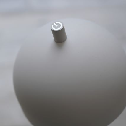 Schöner Wohnen 19245-39 - Lampada da terra ricaricabile per esterni a LED BELLIS, dimmerabile con controllo touch, LED 2,5W/5V, 2600 mAh, IP54, grigio