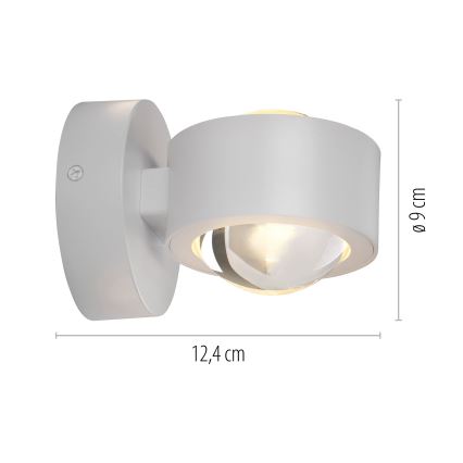 Schöner Wohnen 19331-16 - Applique LED CHIA 2xLED/2W/230V bianco