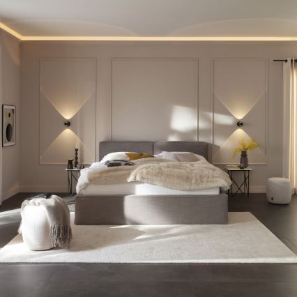 Schöner Wohnen 19331-18 - Lampada da parete LED CHIA 2xLED/2W/230V, nero