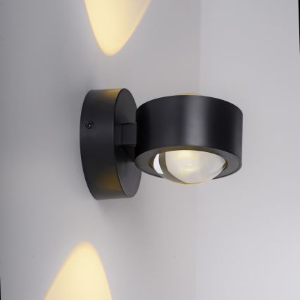 Schöner Wohnen 19331-18 - Lampada da parete LED CHIA 2xLED/2W/230V, nero