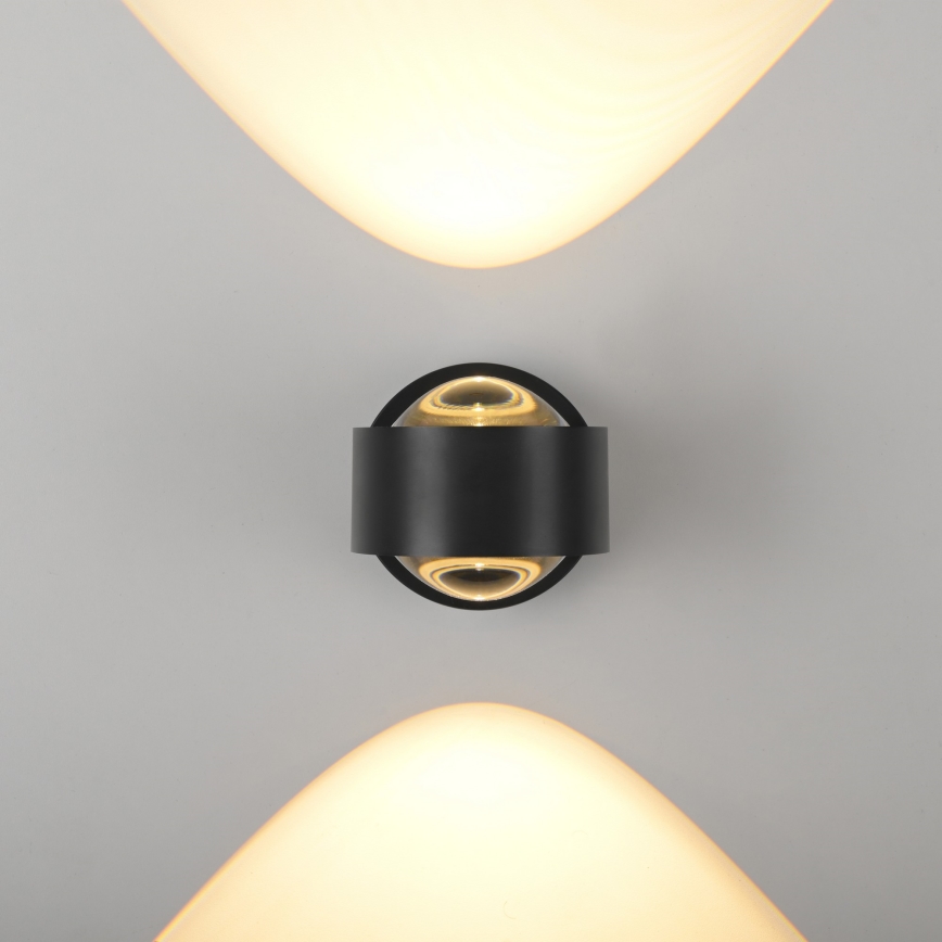 Schöner Wohnen 19331-18 - Lampada da parete LED CHIA 2xLED/2W/230V, nero