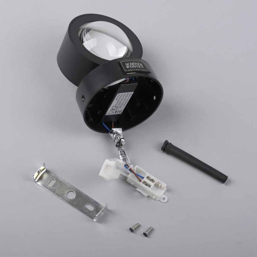 Schöner Wohnen 19331-18 - Lampada da parete LED CHIA 2xLED/2W/230V, nero