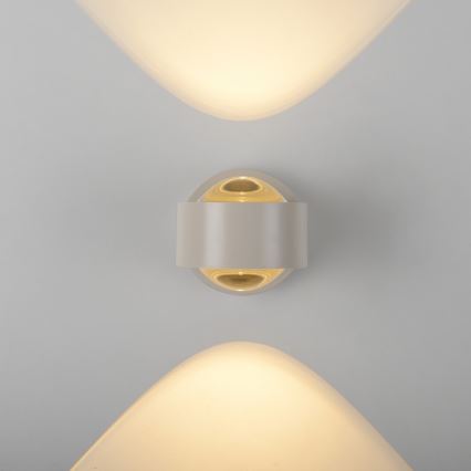 Schöner Wohnen 19331-39 - Lampada da parete LED CHIA 2xLED/2W/230V grigio