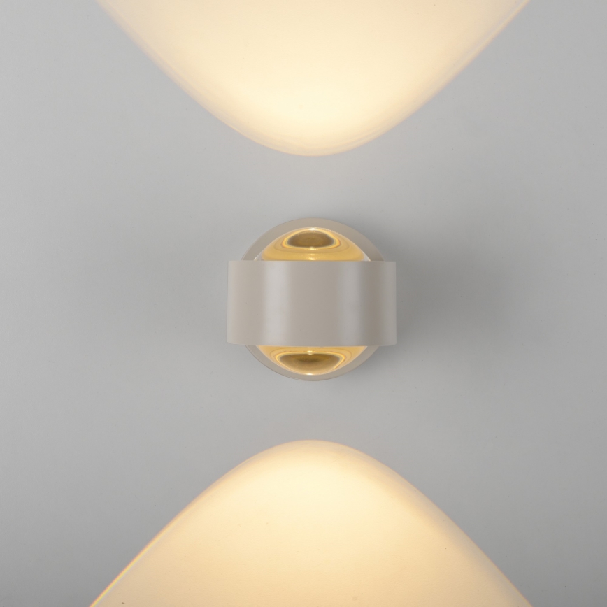 Schöner Wohnen 19331-39 - Lampada da parete LED CHIA 2xLED/2W/230V grigio