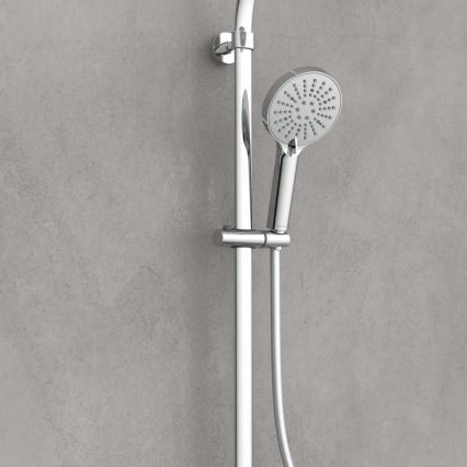 Schütte 60046 - Set doccia con miscelatore termostatico MADURA FRESH, cromato lucido