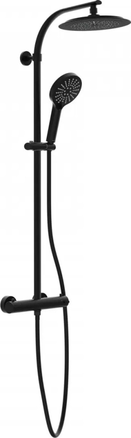 Schütte 60076 - Set doccia con miscelatore termostatico MADURA FRESH nero