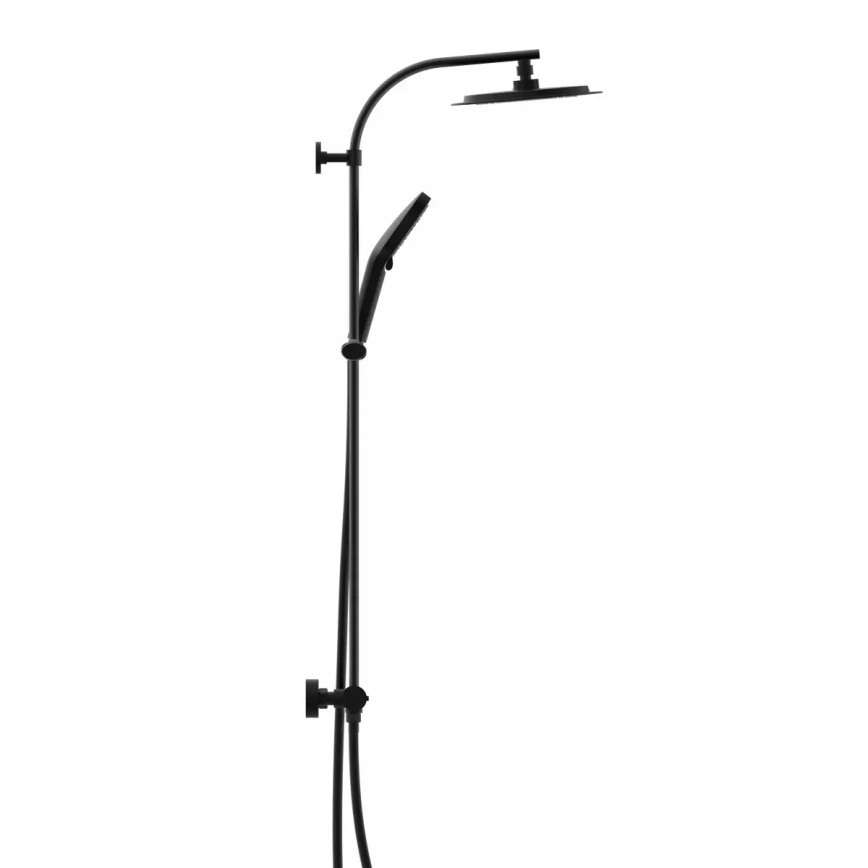 Schütte 60076 - Set doccia con miscelatore termostatico MADURA FRESH nero