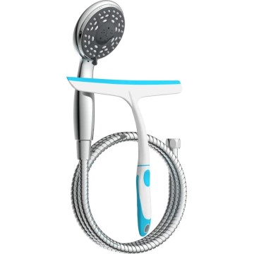 Schütte 64197 - Kit doccia in cromo lucido + tergivetro per vetro
