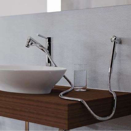 Schütte 78016 - Doccetta per lavabo, cromo lucido