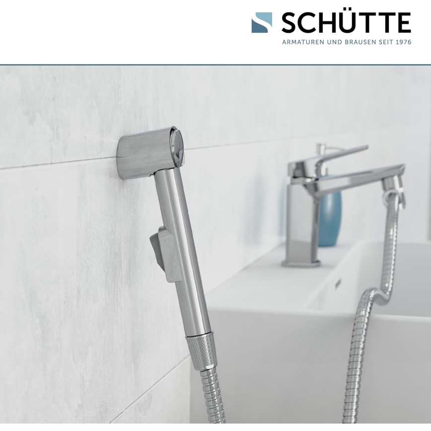 Schütte 78016 - Doccetta per lavabo, cromo lucido