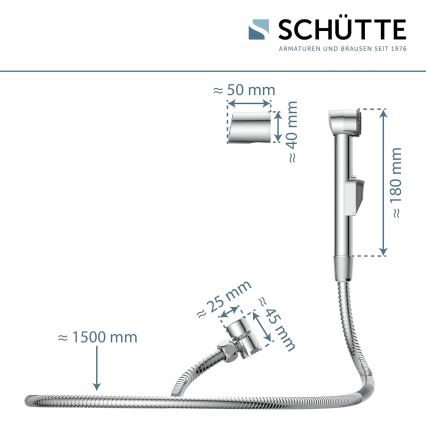 Schütte 78016 - Doccetta per lavabo, cromo lucido