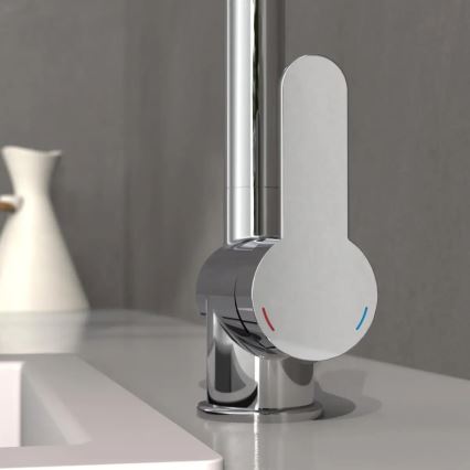 Schütte 79700 - Rubinetto da cucina con doccetta estraibile LONDON, cromo lucido