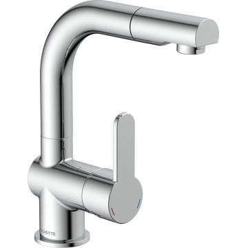 Schütte 79710 - Rubinetto per lavello LONDON con doccetta estraibile, finitura cromata lucida