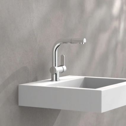 Schütte 79710 - Rubinetto per lavello LONDON con doccetta estraibile, finitura cromata lucida
