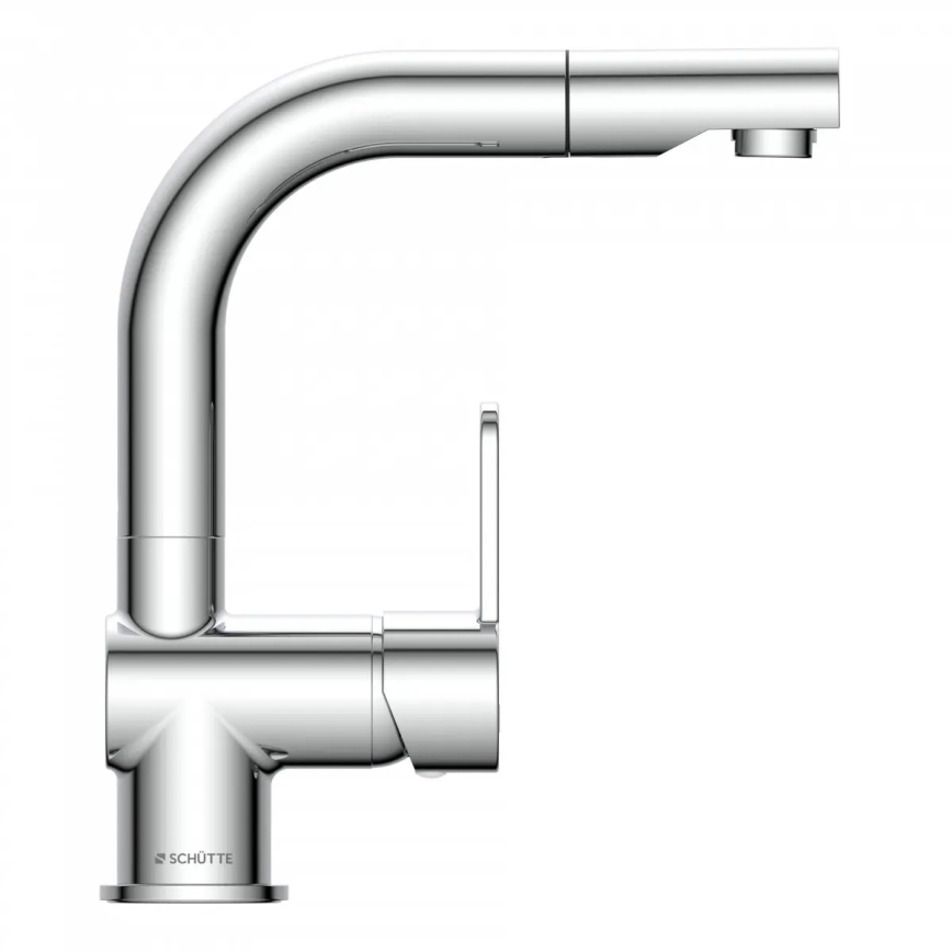 Schütte 79710 - Rubinetto per lavello LONDON con doccetta estraibile, finitura cromata lucida