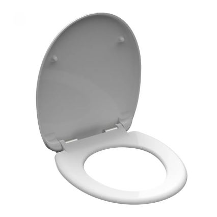 Schütte 82100-A - Sedile WC bianco a chiusura rallentata in Duroplast