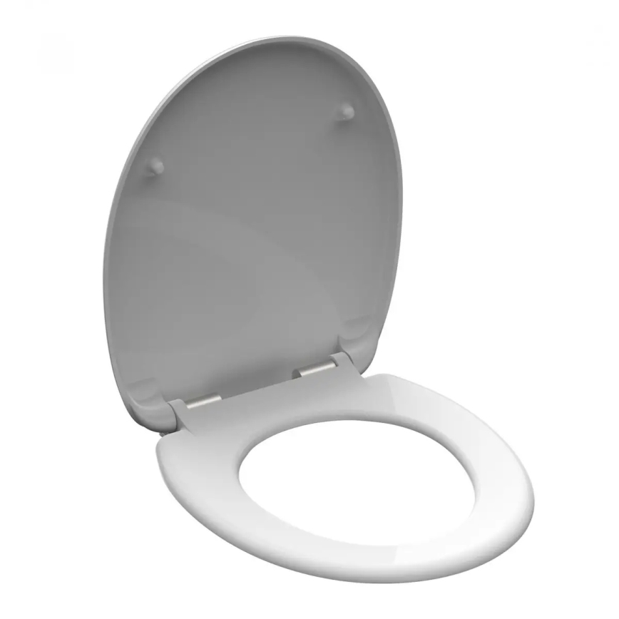 Schütte 82100-A - Sedile WC bianco a chiusura rallentata in Duroplast